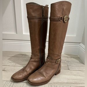 Tory Burch Leather Riding Boots